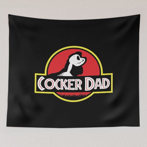 Item preview, (For Dark Background) Jurassic American Cocker Spaniel Dad designed and sold by More Cute Dogs.