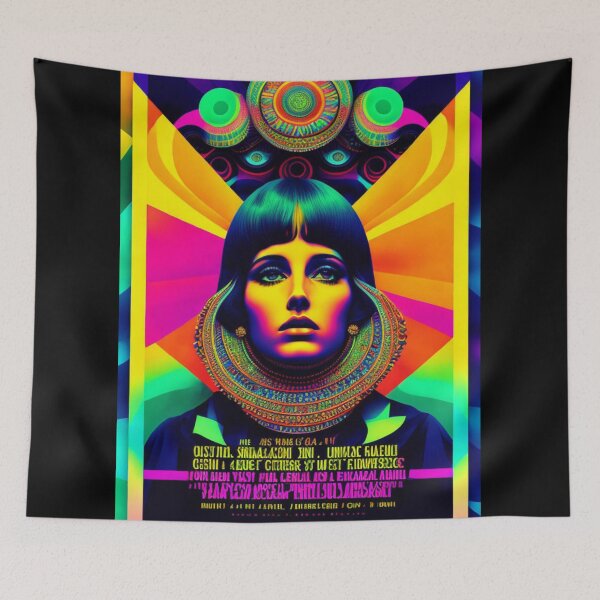 Item preview, Spoof Sixties Psychedelic Festival Poster designed and sold by KALEIDOSCOPE UK.