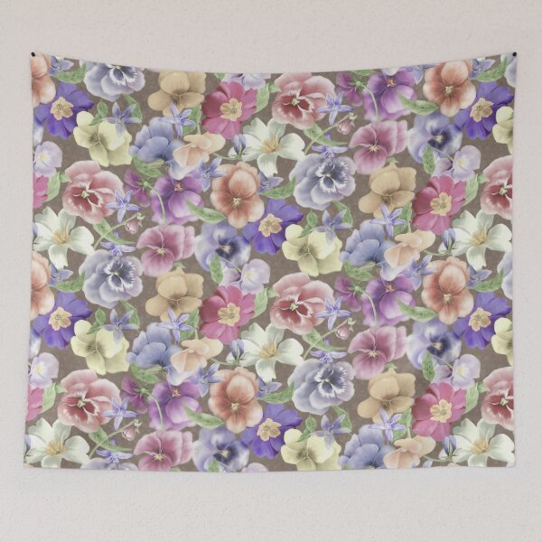 Item preview, Primula Violets Repeated Pattern  Design  designed and sold by Tina Veenstra.