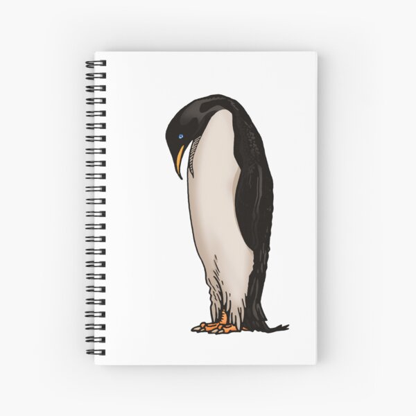 Graphical color penguin Spiral Notebook