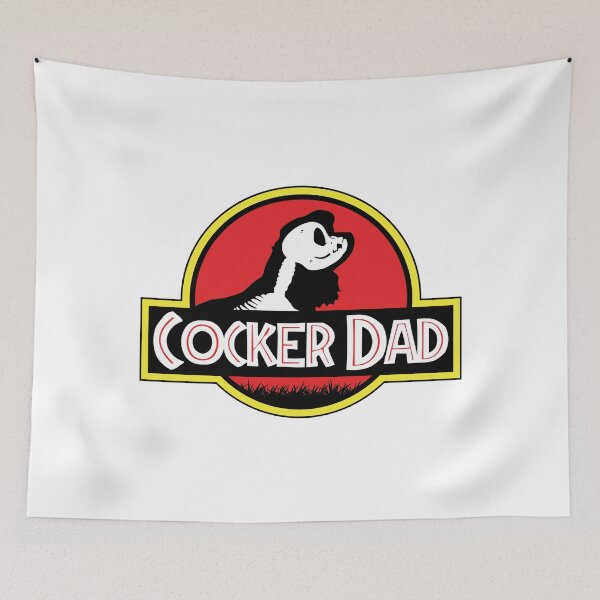 Item preview, (For Bright Background) Jurassic American Cocker Spaniel Dad designed and sold by More Cute Dogs.