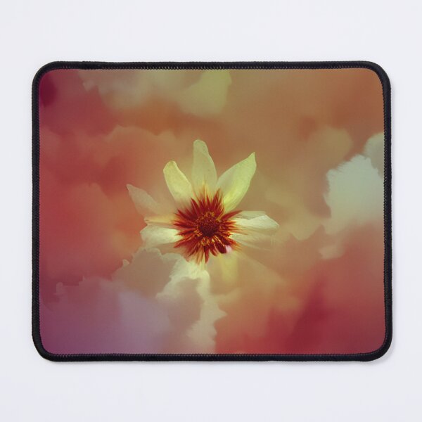 Item preview, yellow flower peaking through colorful clouds designed and sold by kbgraphicimages.