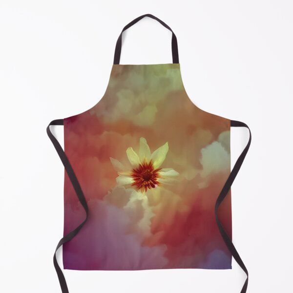 Item preview, yellow flower peaking through colorful clouds designed and sold by kbgraphicimages.