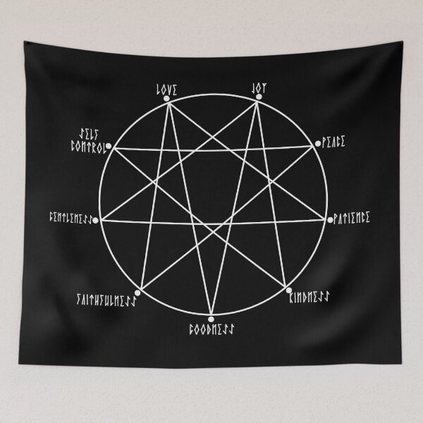 Item preview, Repentagram Impending Doom Fruits of the Spirit Christian Symbol designed and sold by thecamphillips.