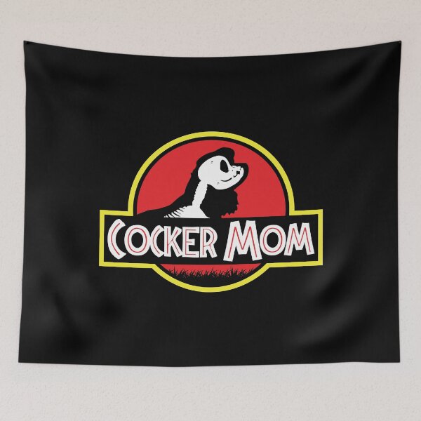 Item preview, (For Dark Background) Jurassic American Cocker Spaniel Mom designed and sold by More Cute Dogs.