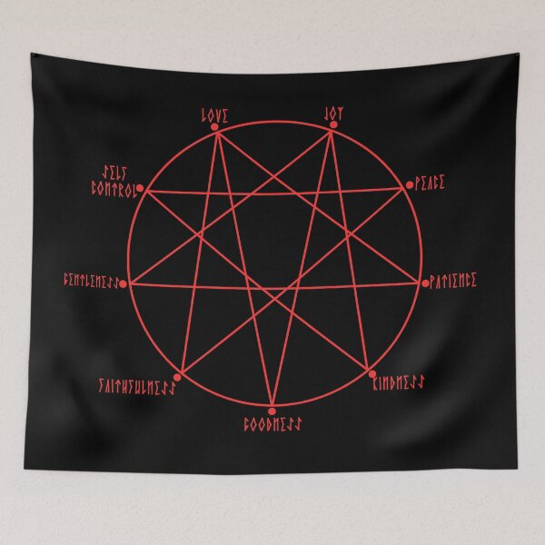 Item preview, Repentagram Impending Doom Fruits of the Spirit Christian Symbol designed and sold by thecamphillips.