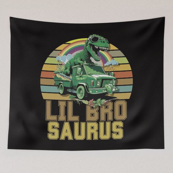 Item preview, lil Brosaurus T rex Dinosaur lil Bro Saurus Father's Day designed and sold by Cheeeeky.