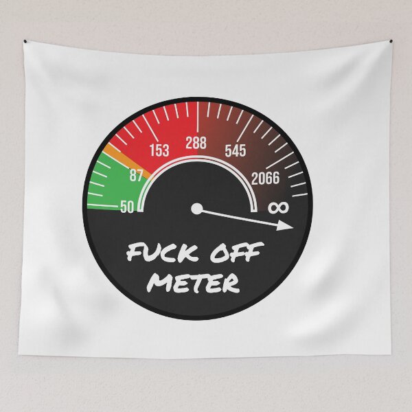 Item preview, Fuck Off Meter designed and sold by tuapekkong2001.