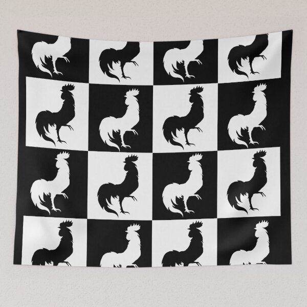 Item preview, white roosters designed and sold by andrew JOHNSEN.