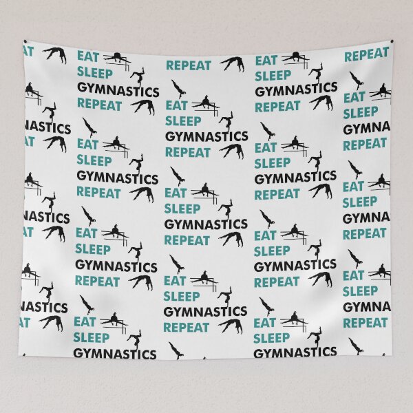 Item preview, Eat, sleep, gymnastics, repeat - gymnastics, gymnast designed and sold by claudiasartwork.