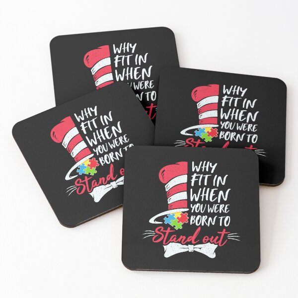 Item preview, Autism Awareness Why Fit in When You Were Born to Stand Out Quote designed and sold by Wishinglob.