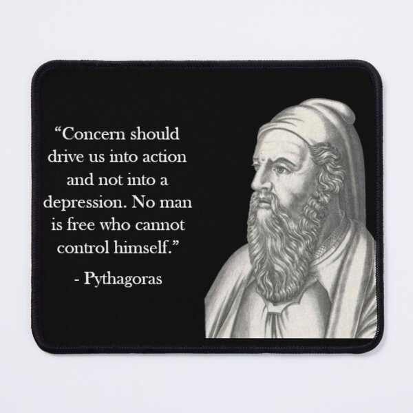 Item preview, Pythagoras Quote - Action designed and sold by Reed-Inc.