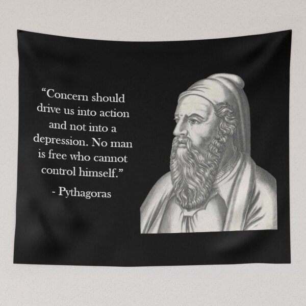Item preview, Pythagoras Quote - Action designed and sold by Reed-Inc.