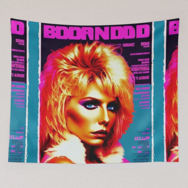 Item preview, Spoof Eighties Music Magazine Cover with Blonde Punk Singer designed and sold by KALEIDOSCOPE UK.
