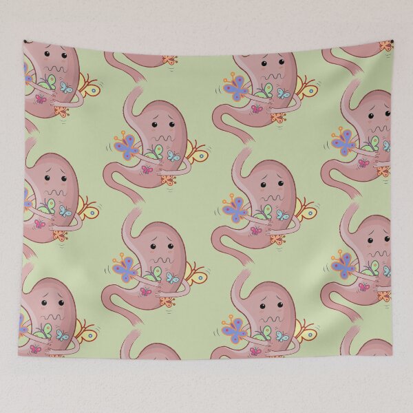 Item preview, Stomach with butterflies designed and sold by portokalis.