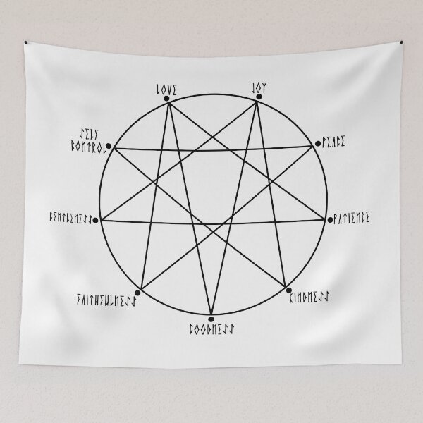 Item preview, Repentagram Impending Doom Fruits of the Spirit Christian Symbol designed and sold by thecamphillips.