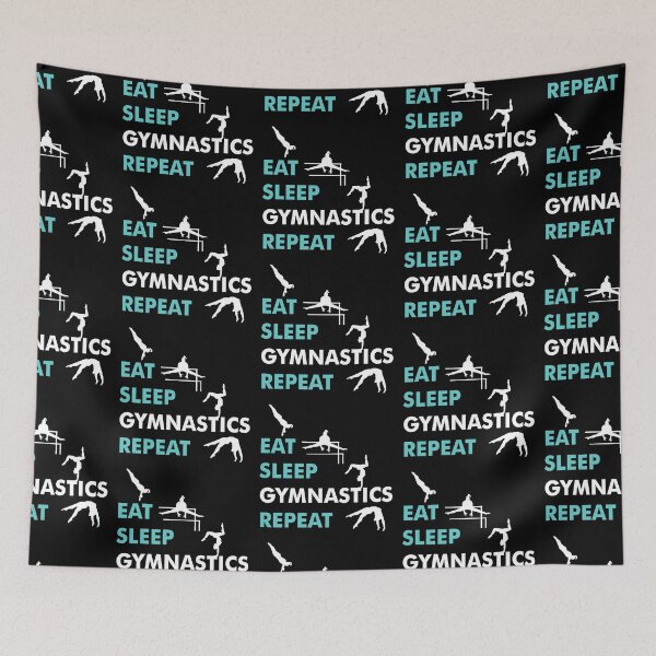 Item preview, Eat, sleep, gymnastics, repeat - gymnastics, gymnast designed and sold by claudiasartwork.