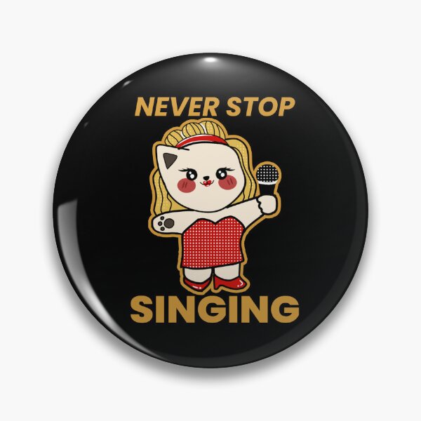 Item preview, Never Stop Singing Cat Vintage designed and sold by Rnaart.