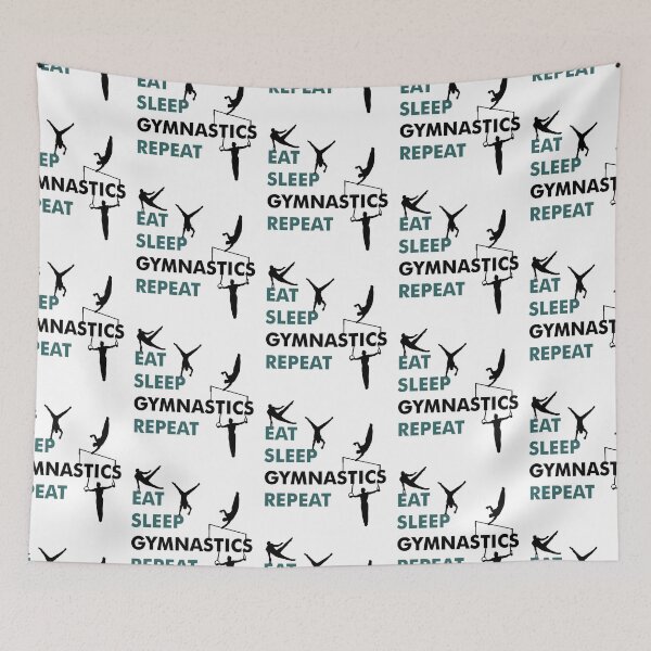 Item preview, Eat, sleep, gymnastics, repeat - gymnastics, gymnasts designed and sold by claudiasartwork.