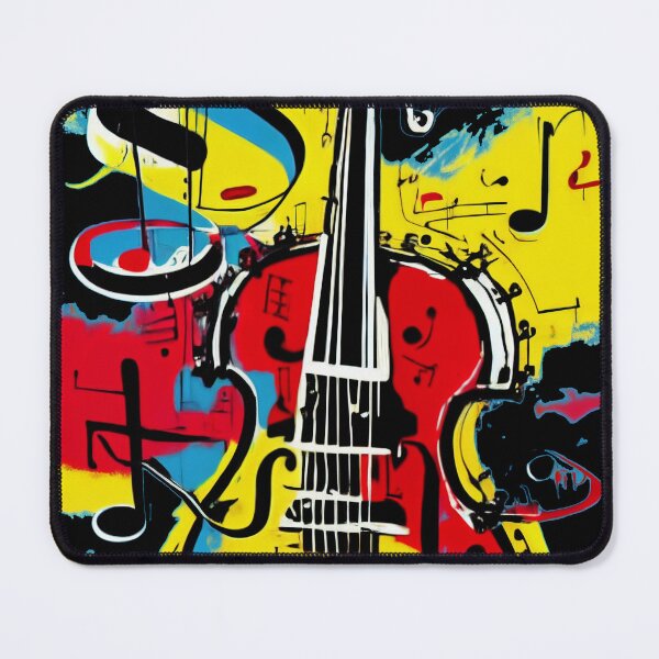 Item preview, Abstract street graffiti jazz music themed fine art designed and sold by GalleryArcanum.