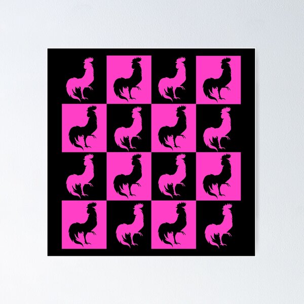 Item preview, pink roosters designed and sold by andrew JOHNSEN.