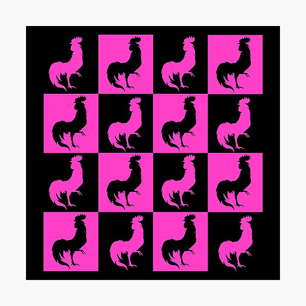 Item preview, pink roosters designed and sold by andrew JOHNSEN.