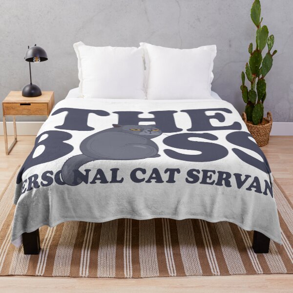 Item preview, The Boss Personal Cat Servant designed and sold by chillaxcats.