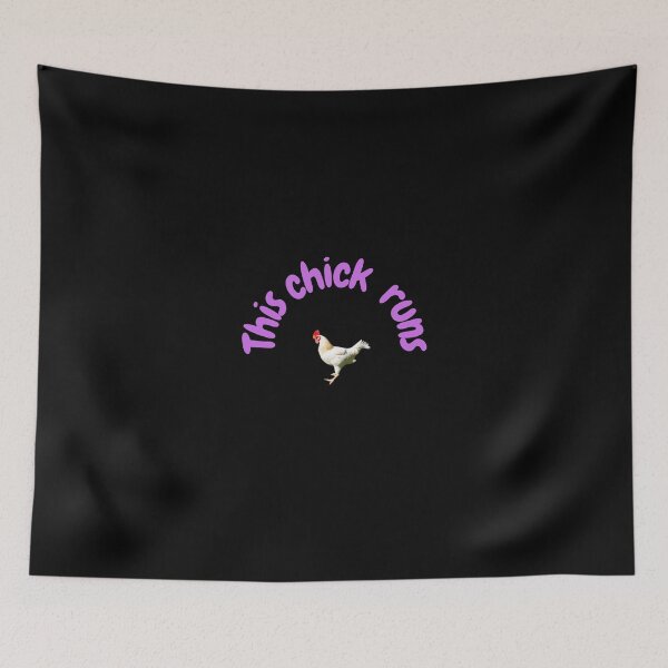 Item preview, Runs Saying Running Chicken designed and sold by Paintandgo.