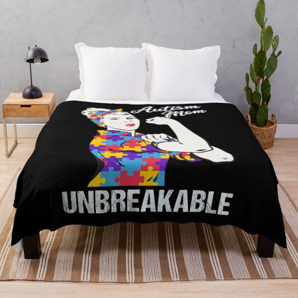Item preview, Autism Awareness Autism Mom Unbreakable designed and sold by Wishinglob.