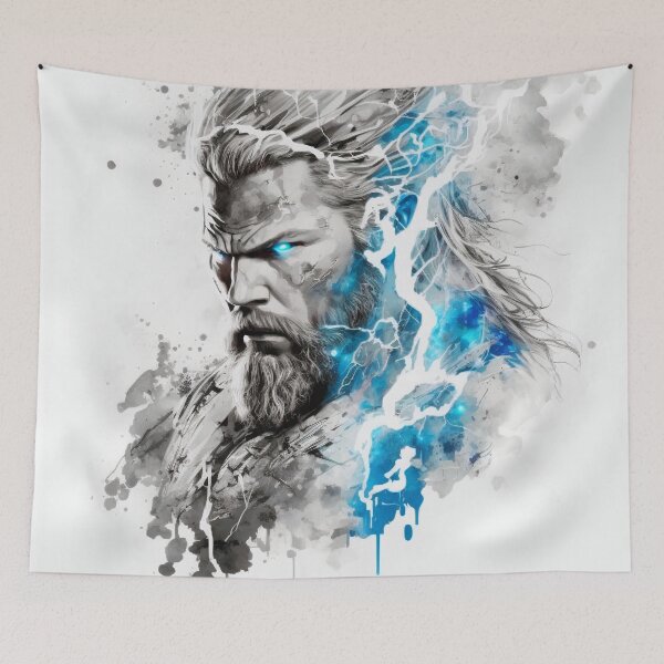 Item preview, Thunder-Warrior designed and sold by ai-art-italy.