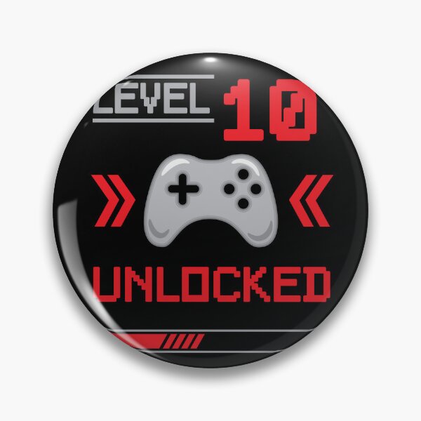 Item preview, Level 10 unlocked - 10th birthday Gamer shirt designed and sold by Gerald Waters.