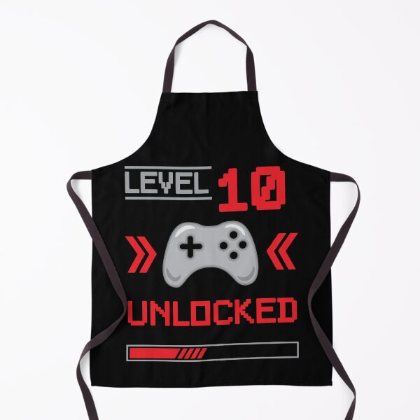 Item preview, Level 10 unlocked - 10th birthday Gamer shirt designed and sold by Gerald Waters.