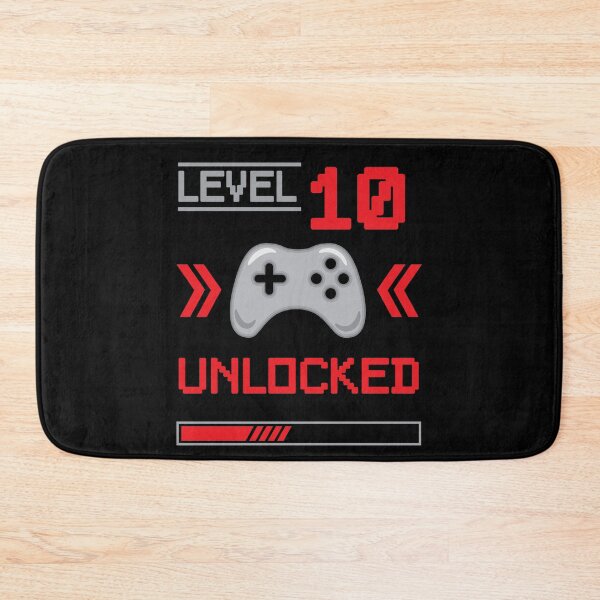 Item preview, Level 10 unlocked - 10th birthday Gamer shirt designed and sold by Gerald Waters.