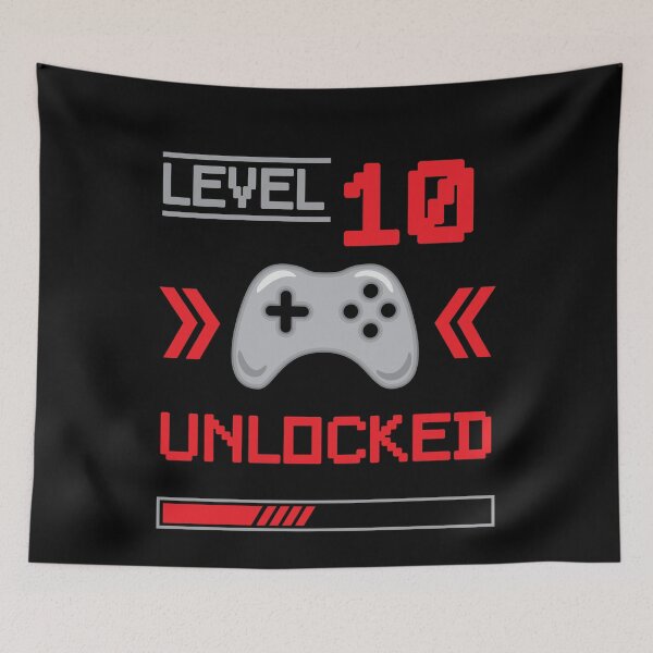 Artikelvorschau, Level 10 freigeschaltet – Gamer-Shirt zum 10. Geburtstag entworfen und verkauft von Gerald Waters.