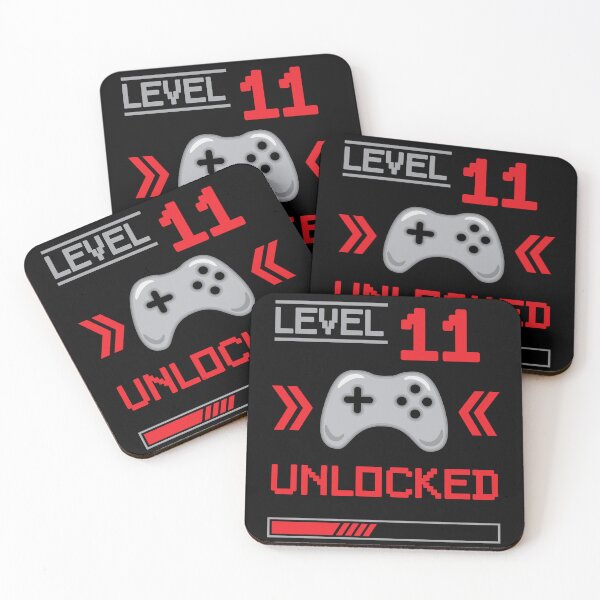Item preview, Level 11 unlocked - 11th birthday Gamer shirt designed and sold by Gerald Waters.