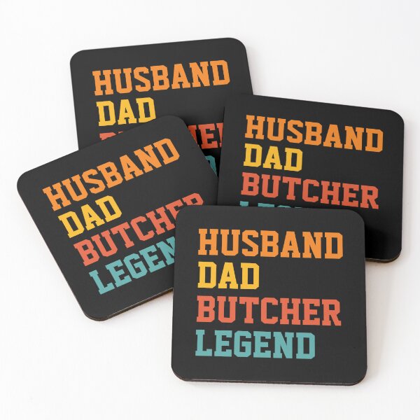 Item preview, HUSBAND DAD BUTCHER LEGEND - funny butcher shop slogan designed and sold by KatisDesign.