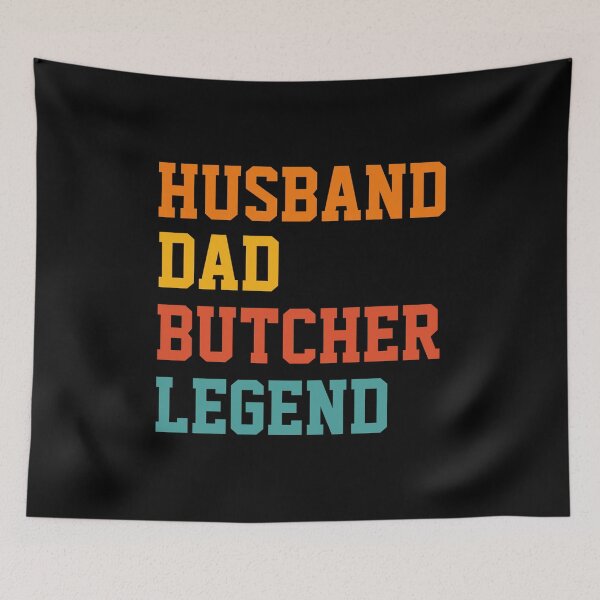 Item preview, HUSBAND DAD BUTCHER LEGEND - funny butcher shop slogan designed and sold by KatisDesign.