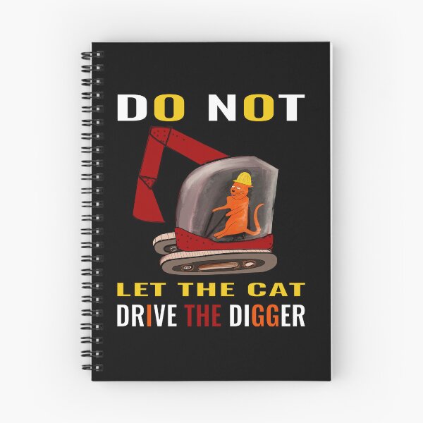 Item preview, catswithhardhats Cat driving digger designed and sold by CottagePop.