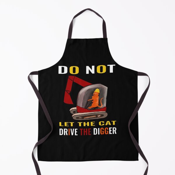 Item preview, catswithhardhats Cat driving digger designed and sold by CottagePop.