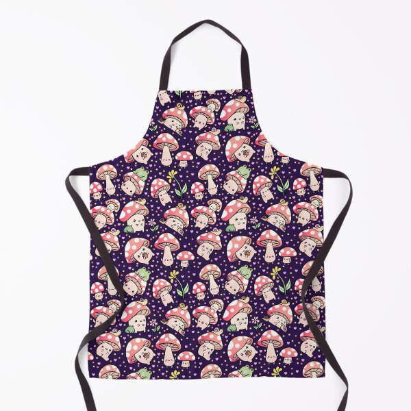 Item preview, Cute cartoon mushrooms with friends pattern designed and sold by Yarafantasyart.