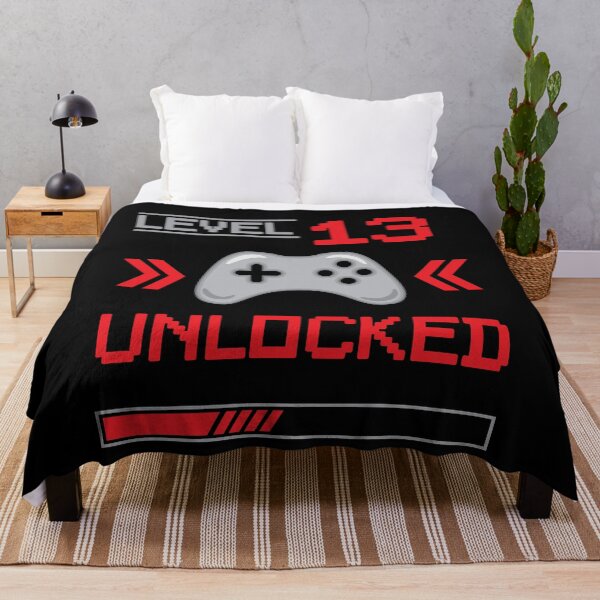 Item preview, Level 13 unlocked - 13th birthday Gamer shirt designed and sold by Gerald Waters.