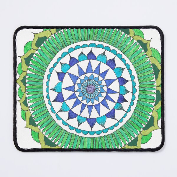 Item preview, Mandalas in green designed and sold by artbyninabru.
