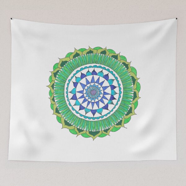 Item preview, Mandalas in green designed and sold by artbyninabru.