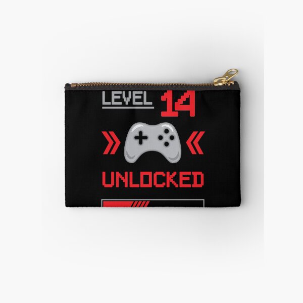 Item preview, Level 14 unlocked - 14th birthday Gamer shirt designed and sold by Gerald Waters.