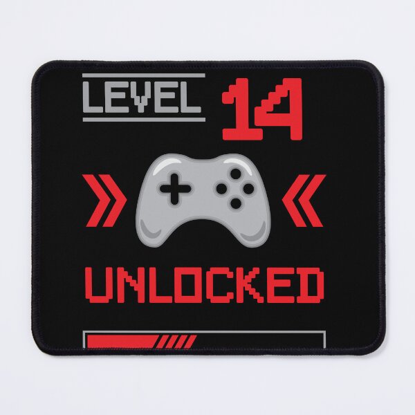 Item preview, Level 14 unlocked - 14th birthday Gamer shirt designed and sold by Gerald Waters.