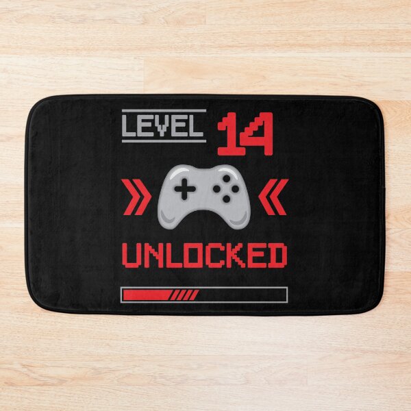 Item preview, Level 14 unlocked - 14th birthday Gamer shirt designed and sold by Gerald Waters.