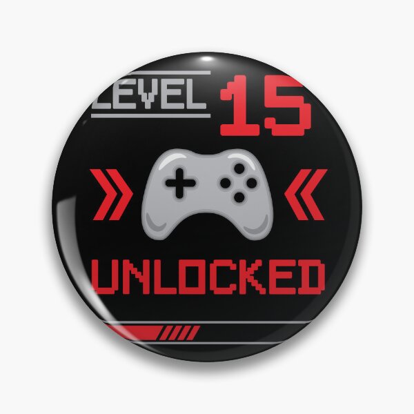 Item preview, Level 15 unlocked - 15th birthday Gamer shirt designed and sold by Gerald Waters.