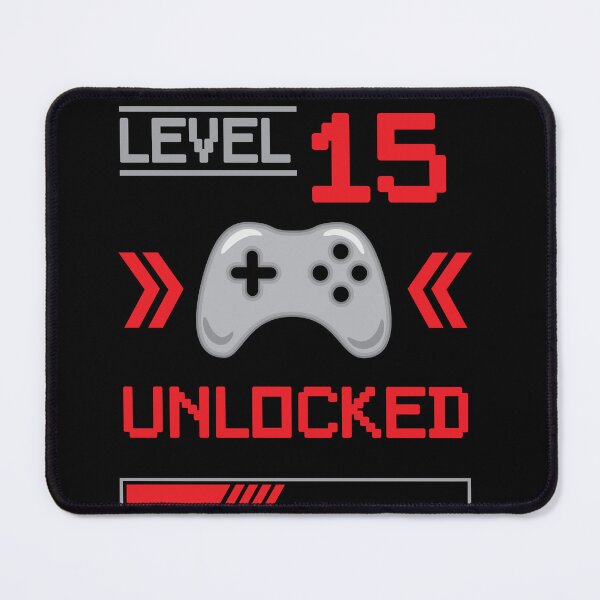Item preview, Level 15 unlocked - 15th birthday Gamer shirt designed and sold by Gerald Waters.