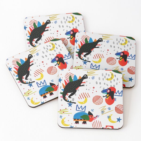 Item preview, Cute Dinosaurs and a Starry Sky Pattern designed and sold by CaglaCokgezen.