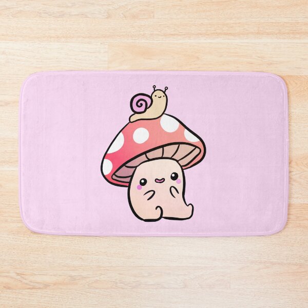 Item preview, Cute little mushroom with a snail friend  designed and sold by Yarafantasyart.